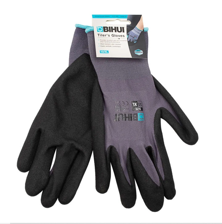 Перчатки строительные BIHUI с латексным покрытием, размер 10(XL)
