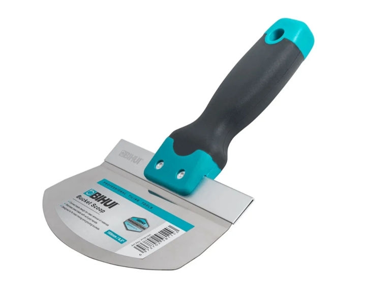 Шпатель малярный полукруглый для ведра BIHUI