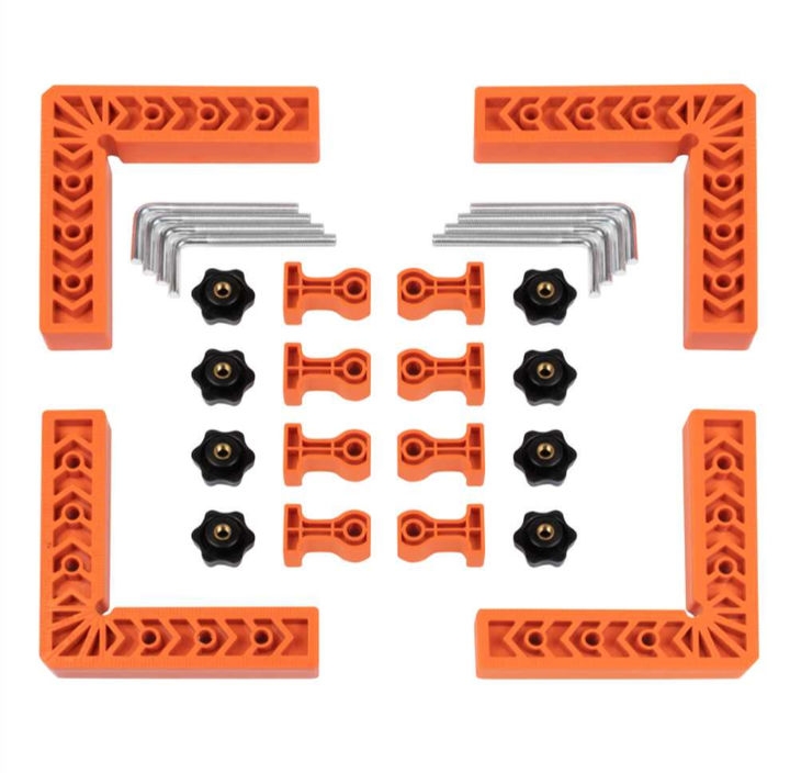 Уголок монтажный, 90 градусов, 15см, (L-образный зажим), набор 4шт