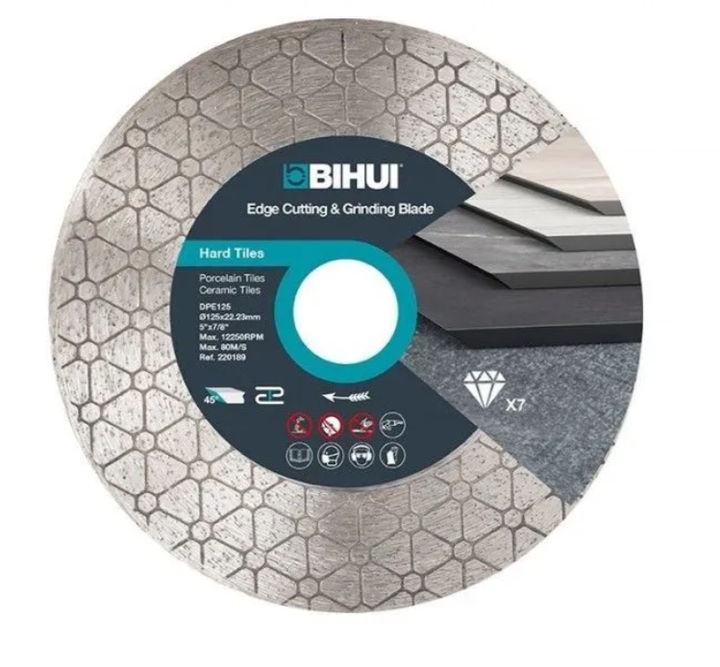 Алмазный диск для заусовки плитки под 45° BIHUI