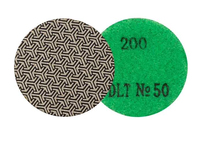 Алмазный гибкий шлифовальный круг для гравёра DLT №50, #200, 50мм