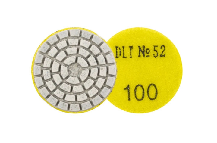 Алмазный гибкий шлифовальный круг для гравёра DLT №52, #100, 50мм