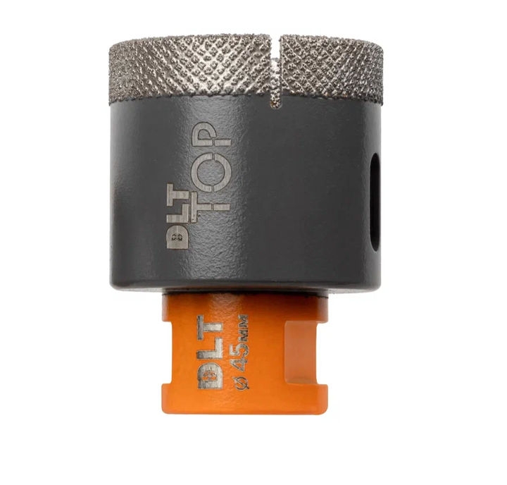 Коронка алмазная для керамогранита и камня DLT TOP, 45мм