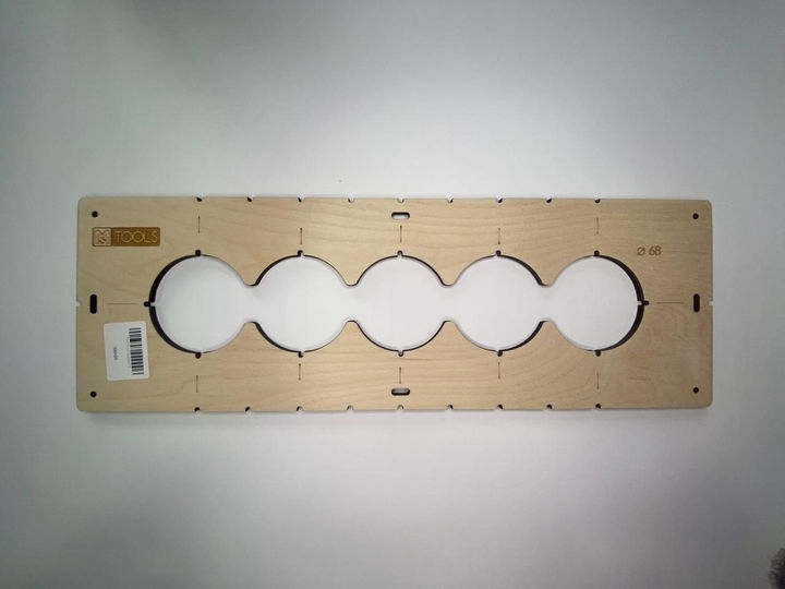 Шаблон для розеток 5шт 68мм