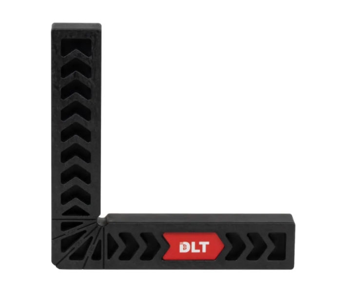 Угольник столярный пластиковый DLT, ЧЕРНЫЙ, 160x160мм, арт.86710