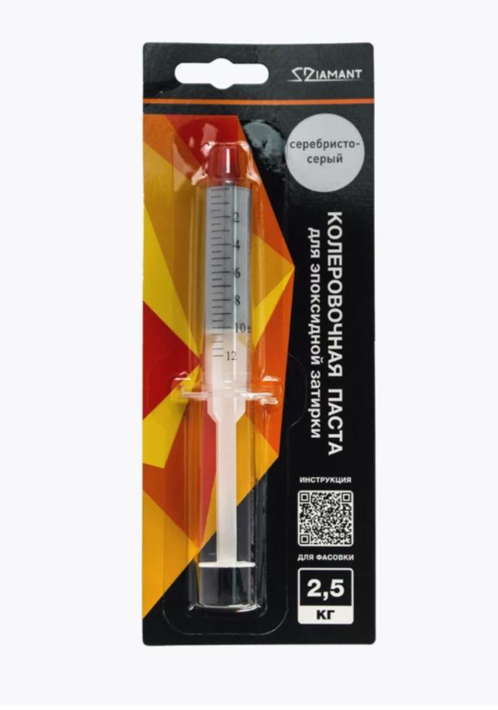 Паста колеровочная 005 Диамант серебристо-серый 2,5 кг