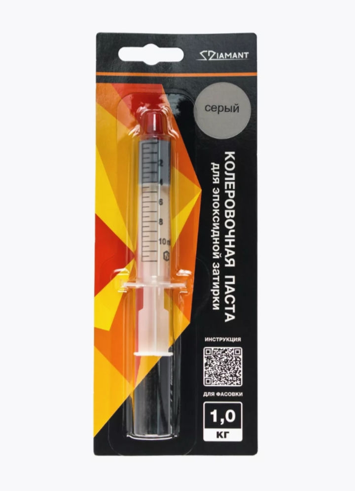 Паста колеровочная 004 Диамант серый 1 кг
