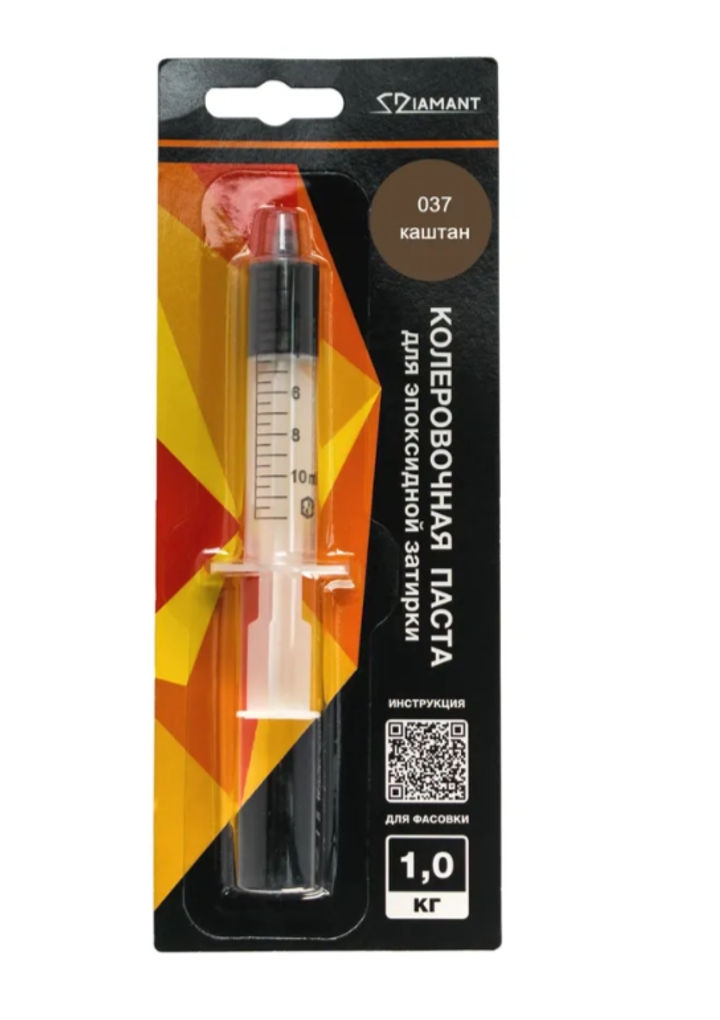 Паста колеровочная 037 Диамант каштан 1 кг