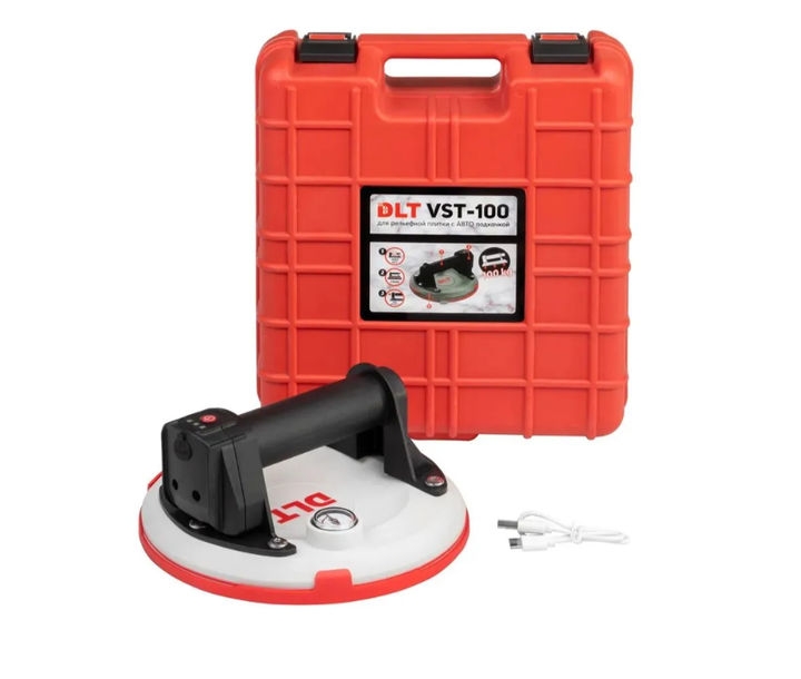 Присоска электрическая DLT VST-100 для рельефной плитки с АВТО подкачкой