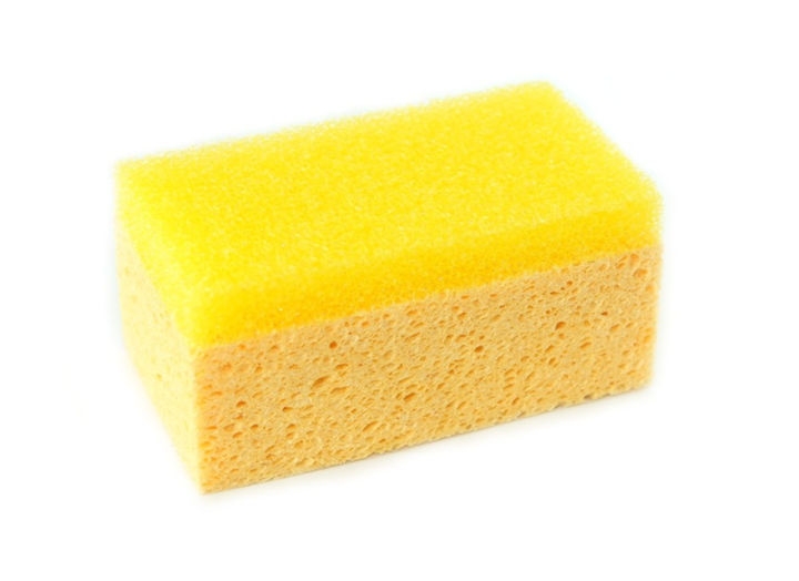 Губка целлюлозная ДИАМАНТ (желтая с желтой фиброй)
