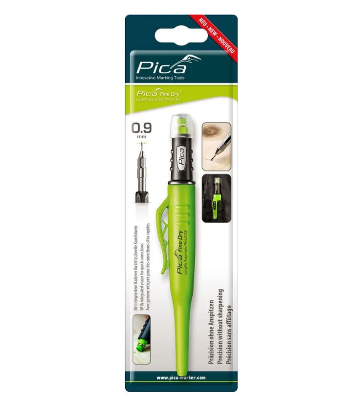 PICA-MARKER 7070/SB Строительный карандаш автоматический Pica FINE Dry с грифелем 0,9 мм в блистере