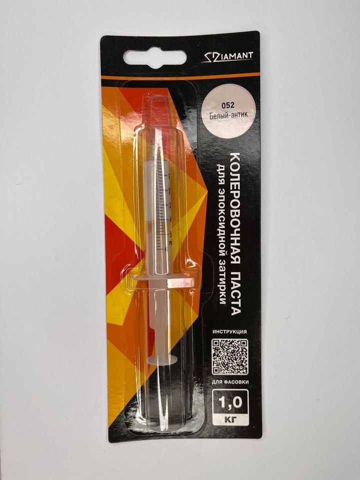 Паста колеровочная для эпоксидной затирки Диамант 052 Белый-антик для 1 кг