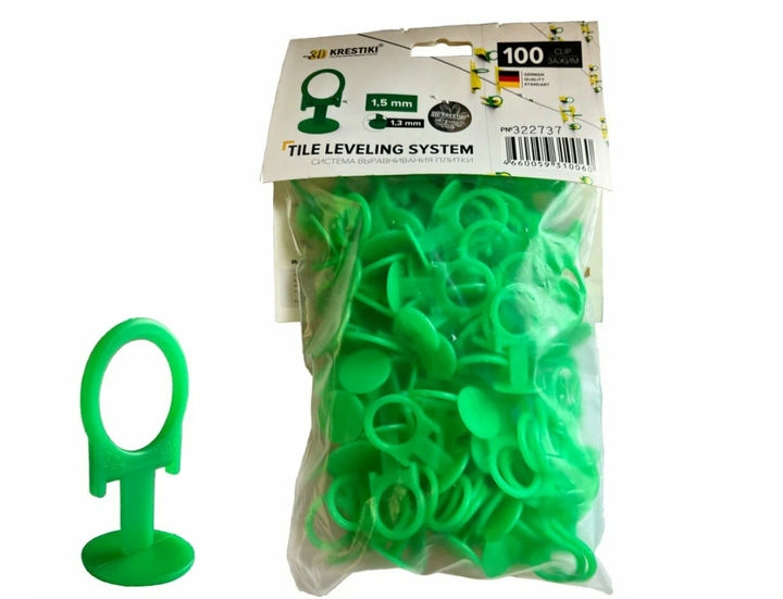 Зажим 3 д крестики Profi 1.5мм (100шт)