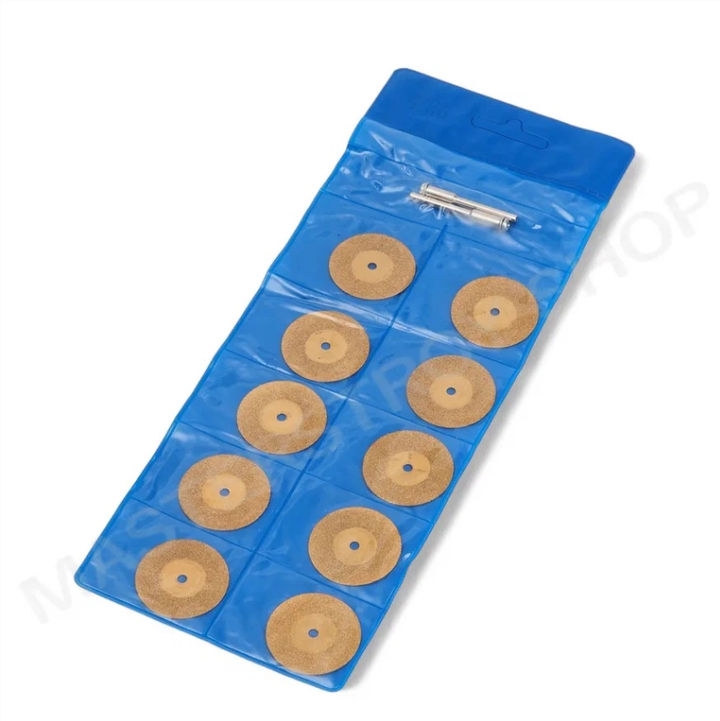 Набор алмазных дисков MStools с титановым покрытием для гравера, 10шт, 30мм